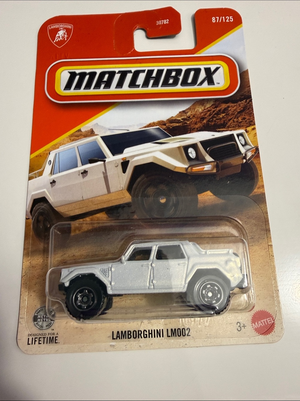 Match Lamborghini LM002 Toy Car - Silver & Black